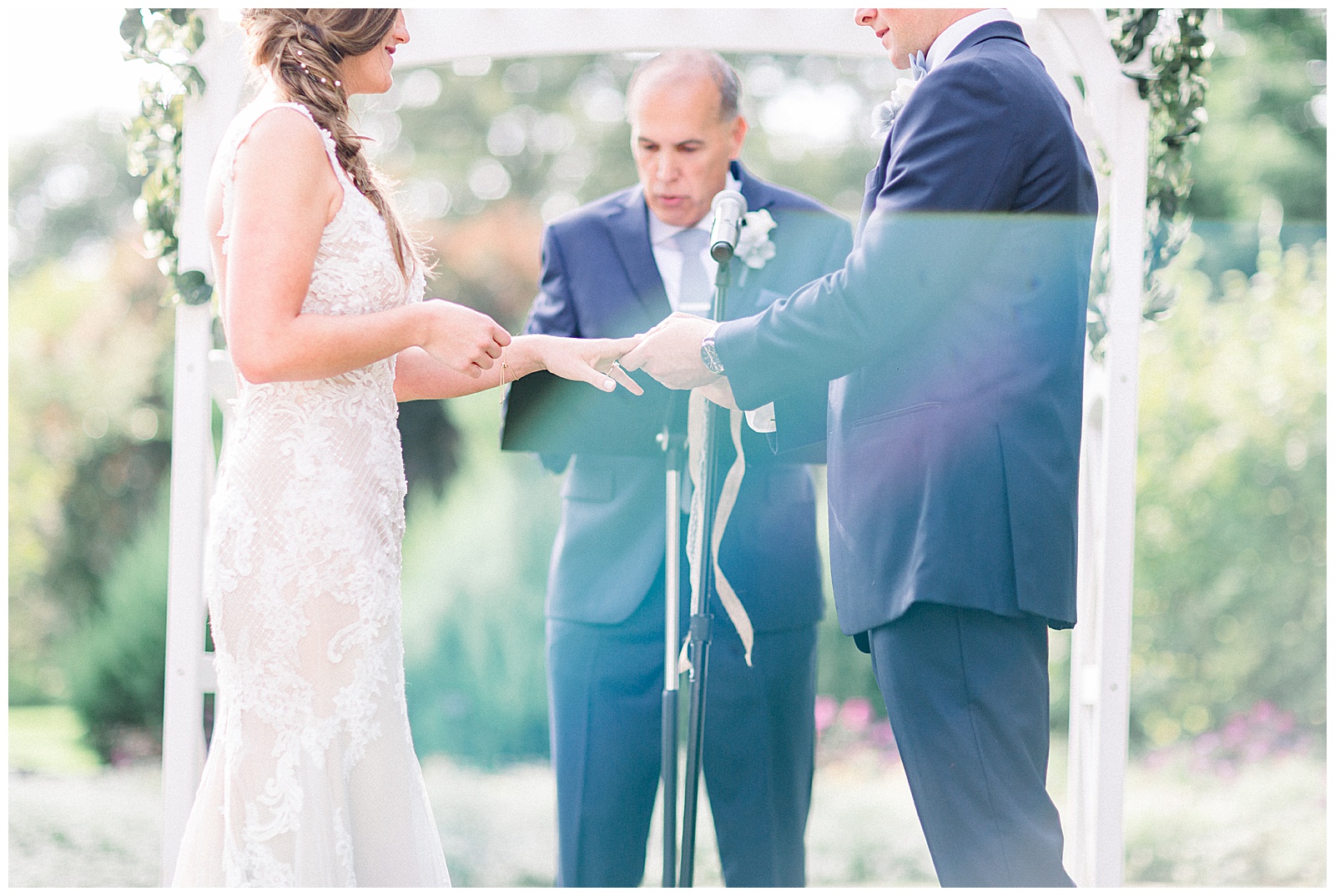 ring exchange at wedding ceremony