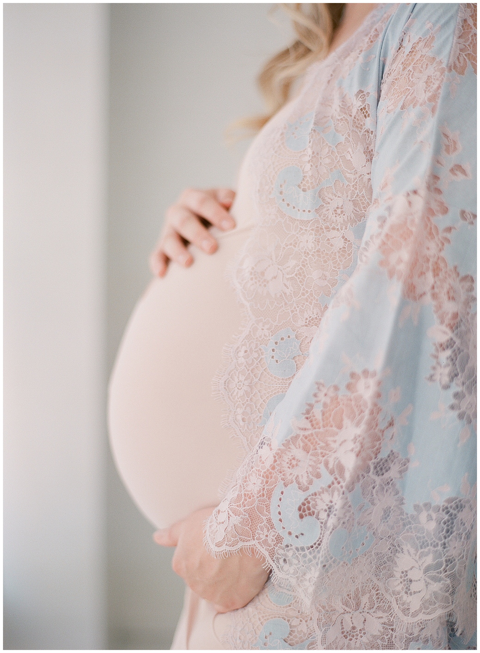 light and airy maternity photo