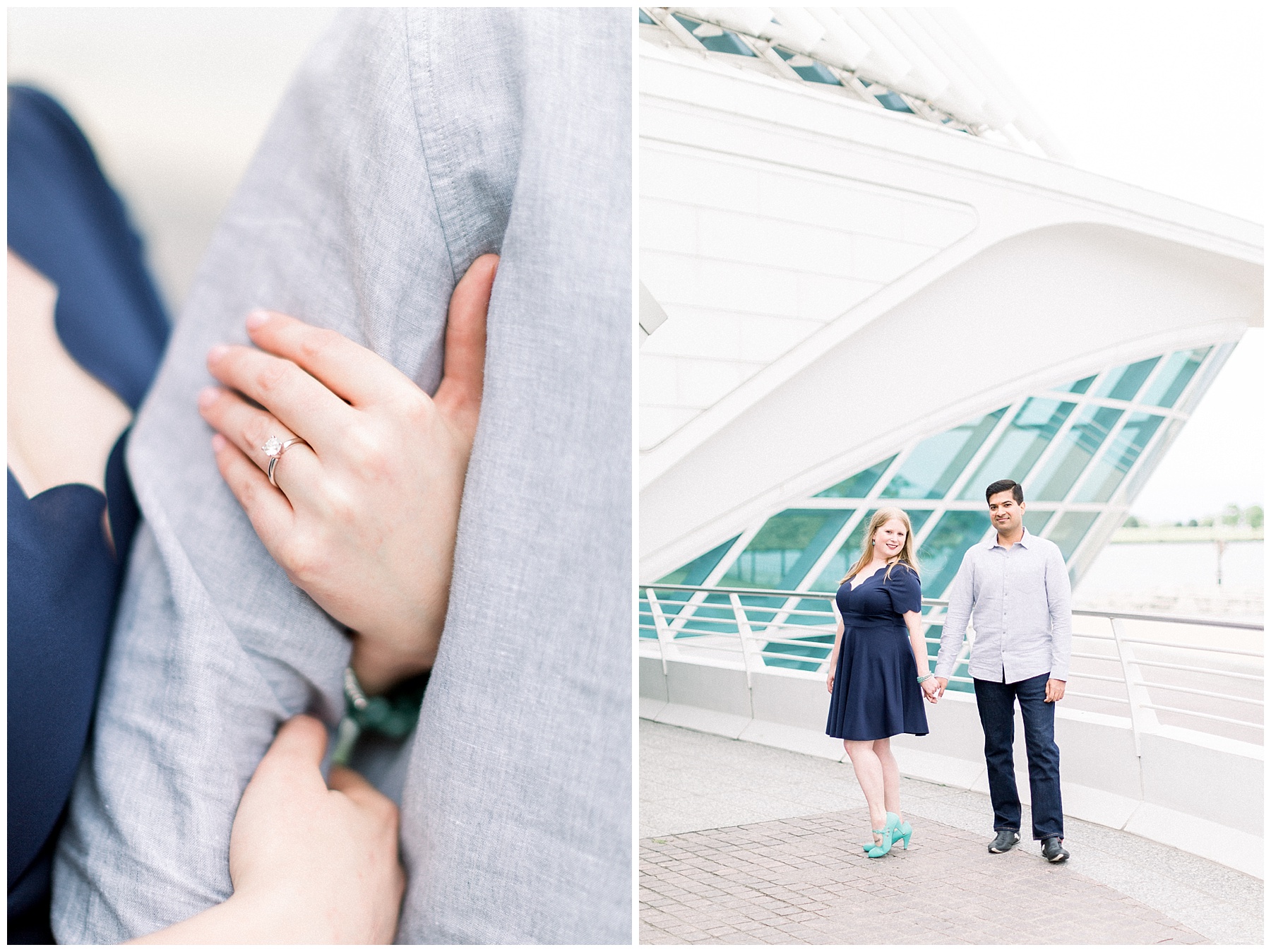Downtown Milwaukee Art Museum Engagement Session
